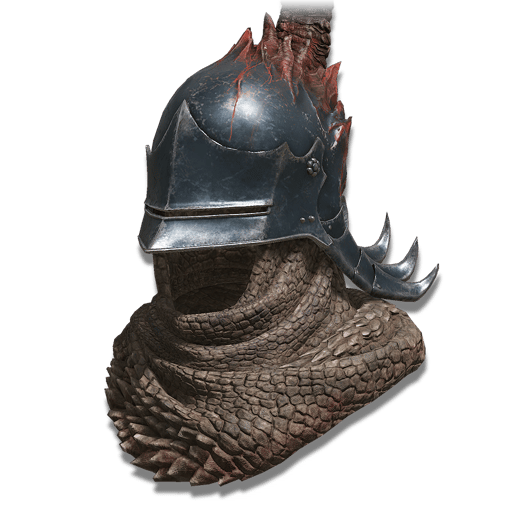 Casque de chevalier draconique